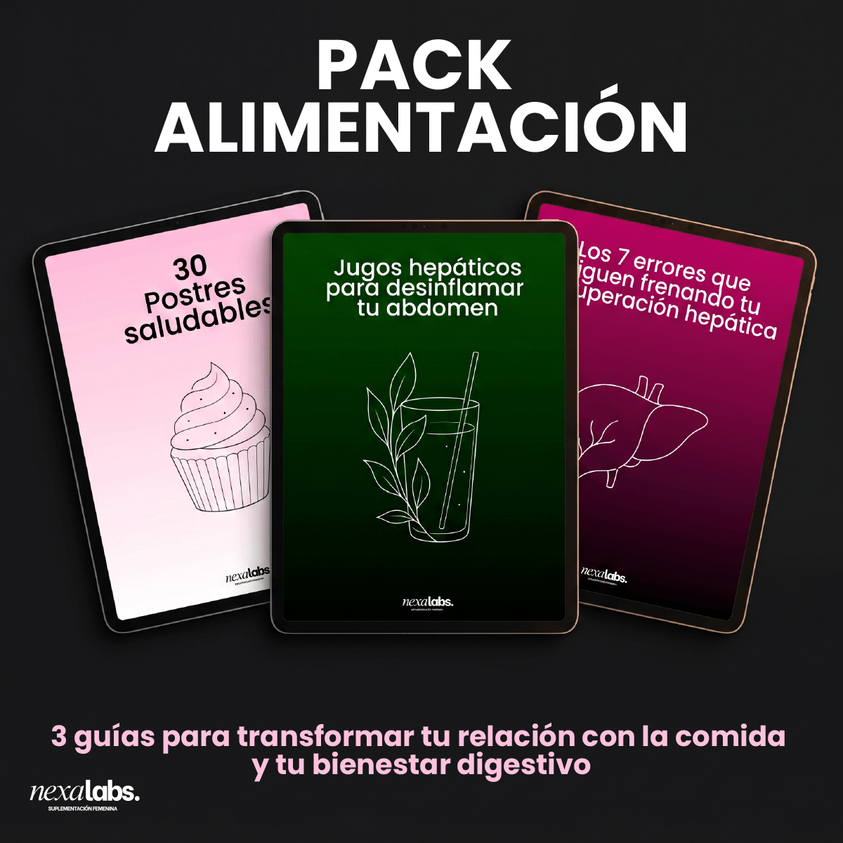 Pack Alimentación — 3 Guías Digitales