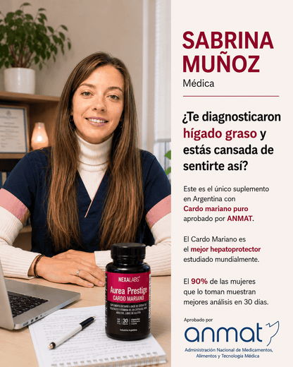 Aurea Prestige - Tu Aliado para el higado graso. Deshinchate y Recupera tu Energía Vital